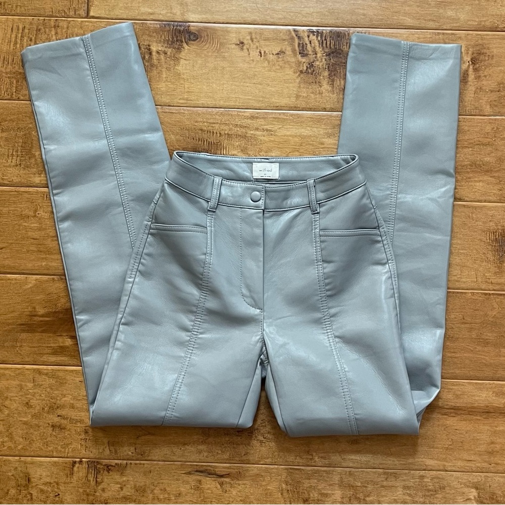 Aritzia Wilfred faux leather pants. - Picture 4 of 6